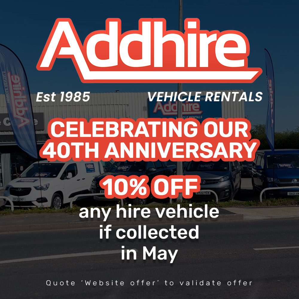 10% off any vehicle hire if collected in May